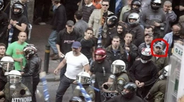 Παναγιώταρος «συνδράμει» τα ΜΑΤ εναντίον διαδηλωτών