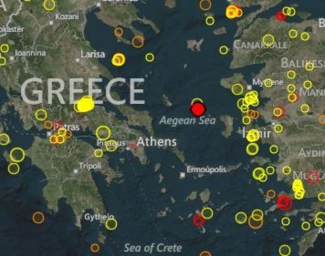 Σεισμός στο Βόρειο Αιγαίο