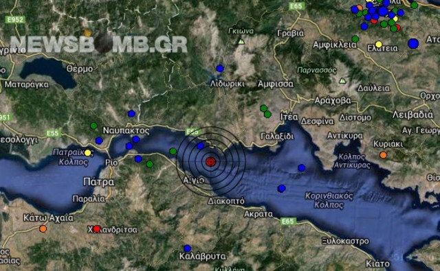 Σεισμός 3,7 Ρίχτερ στο Αίγιο