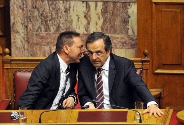 Σύντομο τετ α τετ Σαμαρά – Στουρνάρα ενόψει τρόικας