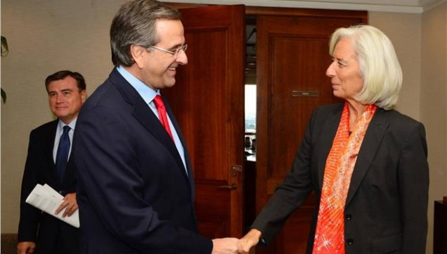 Η βιωσιμότητα του ελληνικού χρέους στη συνάντηση Σαμαρά-Λαγκάρντ