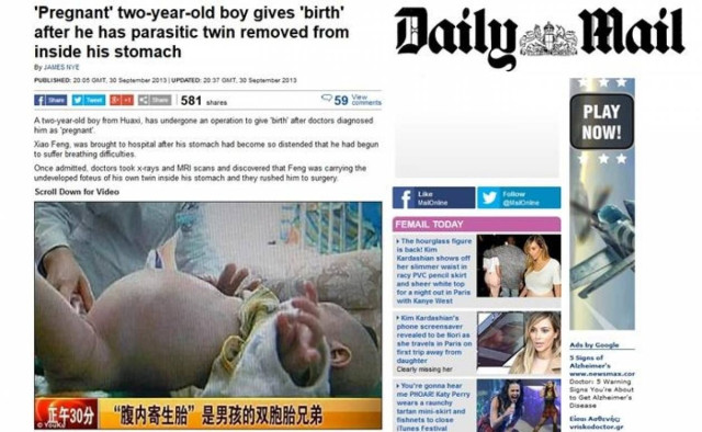 Κίνα: Δίχρονο αγοράκι έγκυος στο δίδυμο αδελφό του!