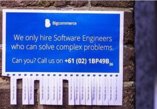 Λύστε τον γρίφο και βρείτε εργασία