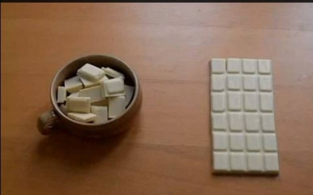 Πώς μπορείτε να κλέψετε ένα κομμάτι σοκολάτας χωρίς να γίνει αντιληπτό