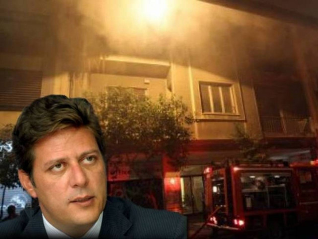 Ανάληψη ευθύνης για τον εμπρησμό του γραφείου του Μ. Βαρβιτσιώτη