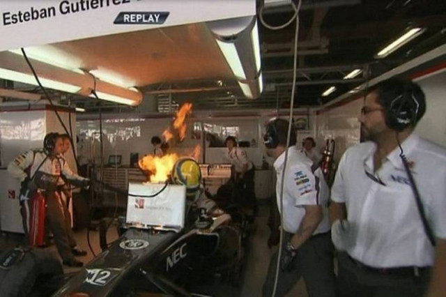 Στις… φλόγες ο Γκουτιέρεζ! (photos+video)