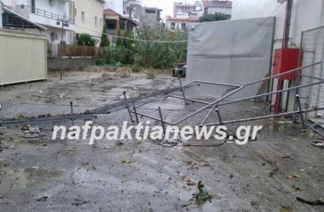 Βίντεο: Μεγάλες καταστροφές στη Ναύπακτο