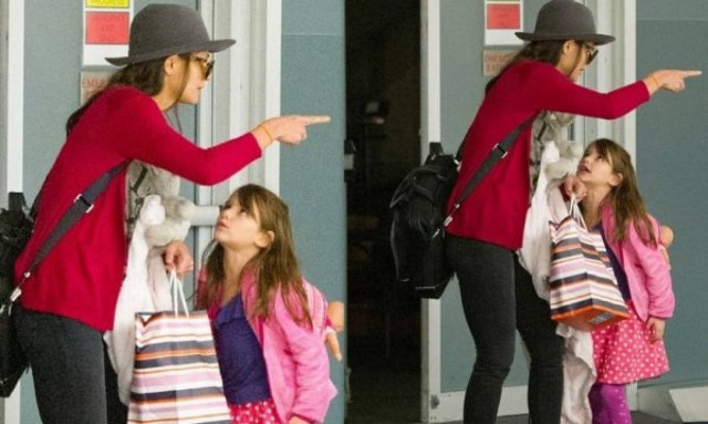 Ο φακός «τσάκωσε» την Κέιτι Χολμς να καβγαδίζει με την κόρη της Σούρι!