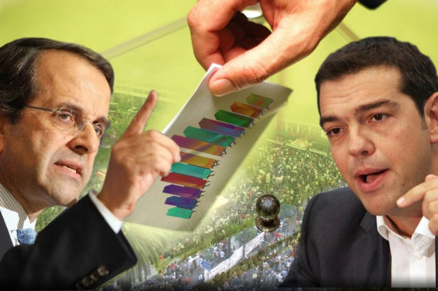 Ισχνό προβάδισμα του ΣΥΡΙΖΑ έναντι της ΝΔ - Στο 10,5% η Χρυσή Αυγή