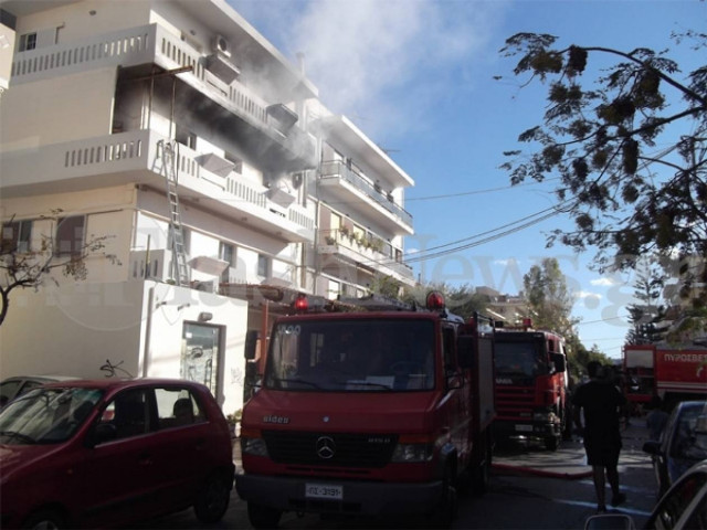 Κάηκε σπίτι στα Χανιά