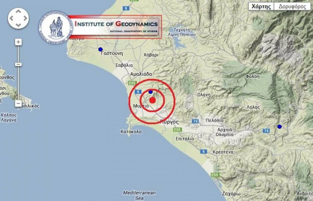 ΤΩΡΑ: Σεισμός 4,2 Ρίχτερ στην Ηλεία