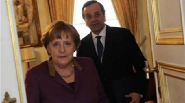 Τις ελληνικές θέσεις για την οικονομία μετέφερε στην Μέρκελ ο Σαμαράς