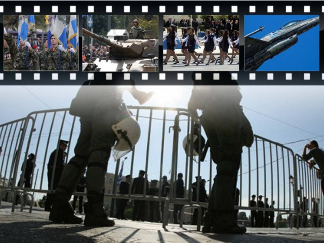 Σιδερόφρακτες παρελάσεις σε Αθήνα και Θεσσαλονίκη