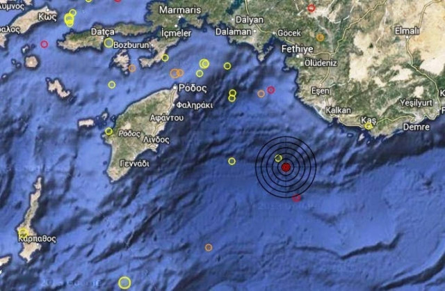 Σεισμός 3,1 Ρίχτερ στα νότια Δωδεκάνησα