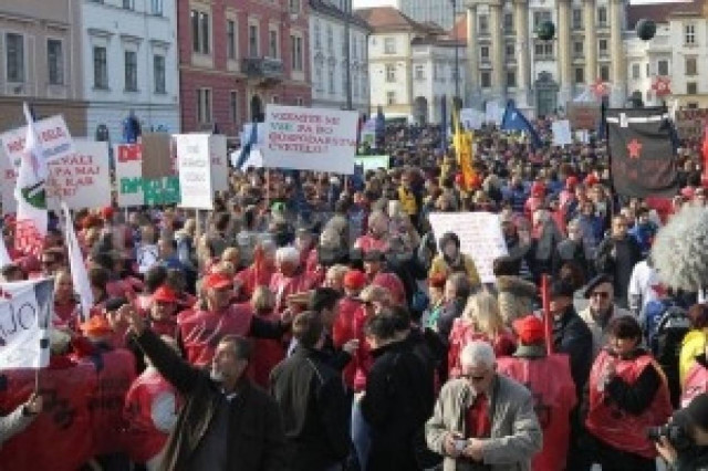 Αντικυβερνητικές διαδηλώσεις στη Σλοβενία