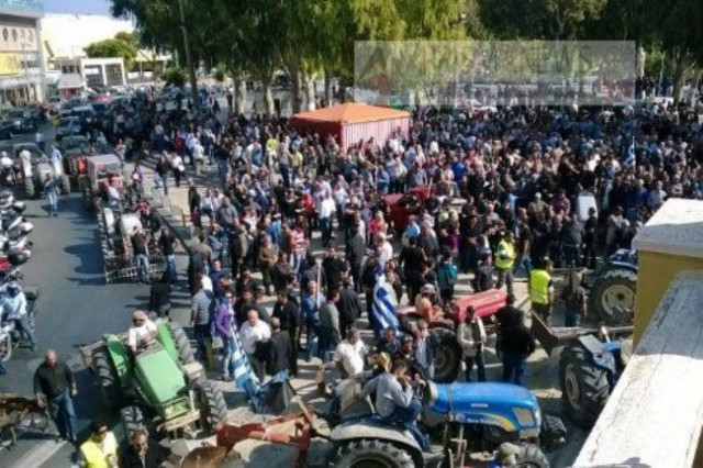 «Πλημμύρισε» το Ηράκλειο από αγρότες (Pics)