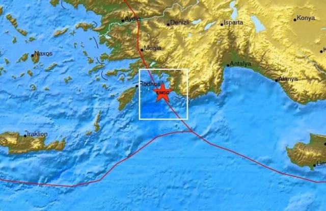 Σεισμός 3,1 Ρίχτερ ανατολικά της Ρόδου