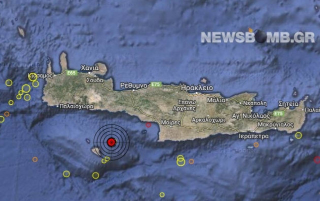 Σεισμός 3,2 Ρίχτερ βορειοανατολικά της Γαύδου