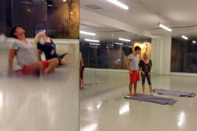 Η Ρούλα Κορομηλά «λιώνει» στη hot yoga (Φωτό)