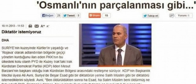 Κούρδοι: Δεν θέλουμε άλλον δικτάτορα...