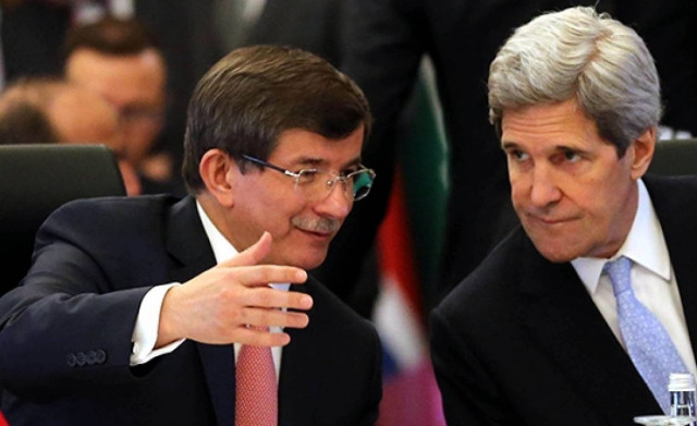 Το Κυπριακό στο επίκεντρο της συνάντησης Κέρι - Νταβούτογλου