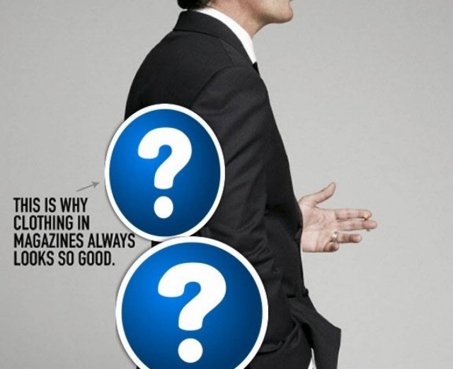 Δείτε για τον λόγο που τα ρούχα φαίνονται πάντα τέλεια στα περιοδικά!