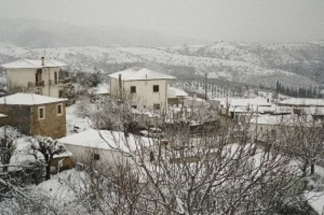 Ασθενής χιονόπτωση στη Φλώρινα