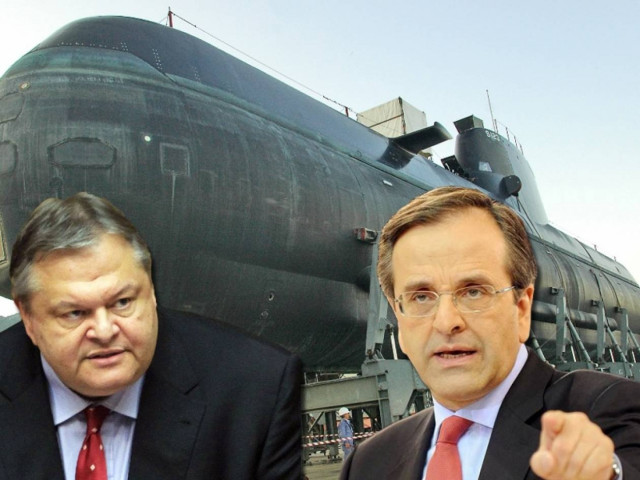 Απόλυτη κάλυψη Βενιζέλου από Σαμαρά για τα υποβρύχια