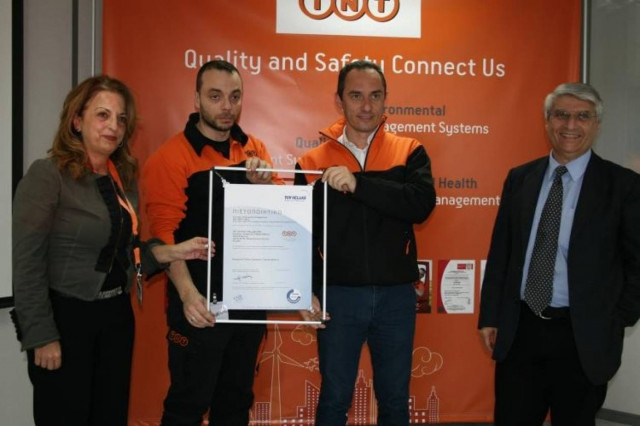 TNT Express: Πιστοποίηση Συστήματος Οδικής Ασφάλειας