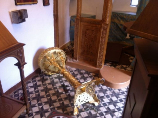 Κρήτη: Bανδαλισμοί στο εξωκλήσι κοντά στα Ανώγεια (Φωτό)