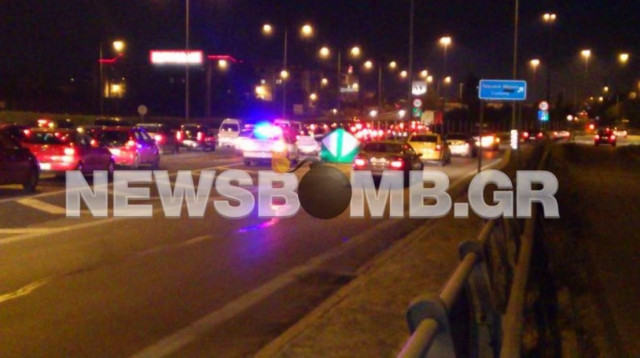 Τροχαίο ατύχημα στην Αθηνών-Λαμίας (pics)