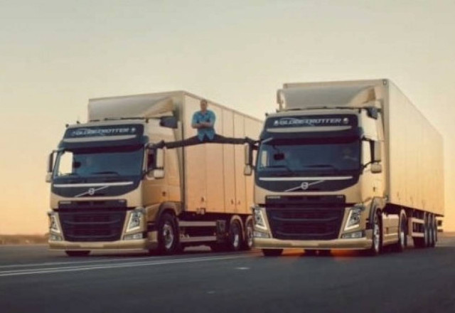 O VAN DAMME KAI H VOLVO TRUCKS ΕΓΡΑΨΑΝ ΙΣΤΟΡΙΑ