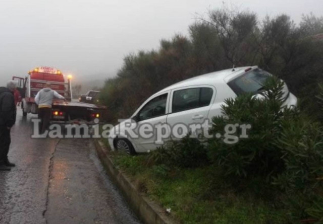 Άγιο είχε οδηγός στη Λαμία