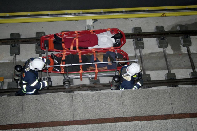 Άσκηση ετοιμότητας στον σταθμό του μετρό στο Ελληνικό