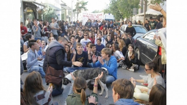 Χανιά: Σε εξέλιξη η πορεία για την επέτειο της δολοφονίας του Αλέξη