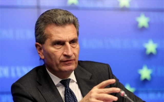 Στην Αθήνα ο επίτροπος για την Ενέργεια Γκίντερ Έντιγκερ