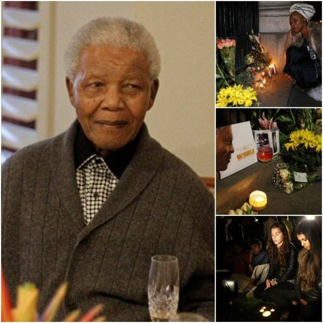 Νέλσον Μαντέλα: Πλήθος κόσμου έξω από το σπίτι του