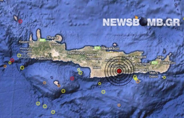 Σεισμός 4,1 Ρίχτερ στην Κρήτη