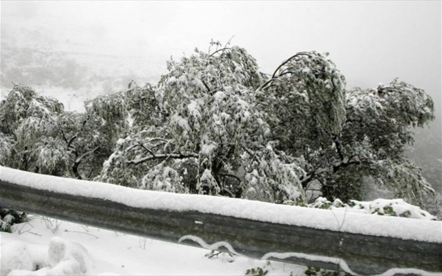 Χιόνια στην ανατολική Κρήτη