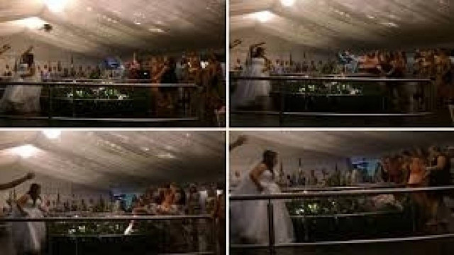 Βίντεο: Παραλίγο τραγωδία σε γάμο - Έπεσε από το μπαλκόνι για να...