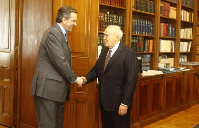 Στο Προεδρικό Μέγαρο για «γεύμα εργασίας» ο Σαμαράς