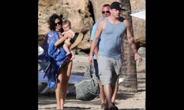 Τσάνινγκ Τάτουμ και Τζένα στην παραλία μαζί με την κόρη τους Έβερλι!