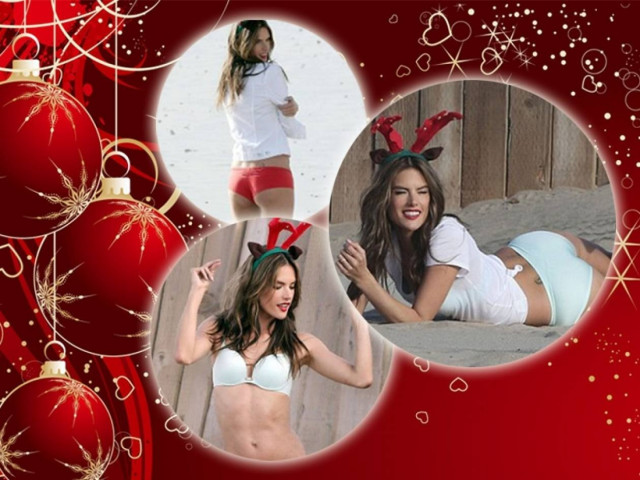Η Alessandra Ambrosio μας εύχεται «Καλά Χριστούγεννα»!