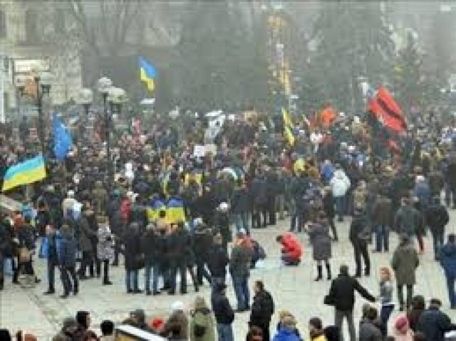 Ουκρανία: Μικρή η συμμετοχή  των διαδηλωτών υπέρ της ΕΕ