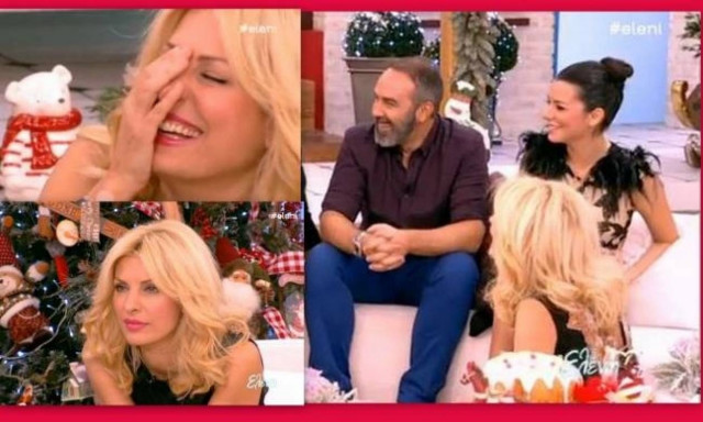 Ελένη Μενεγάκη: Έπεσε στο πάτωμα από τα γέλια!