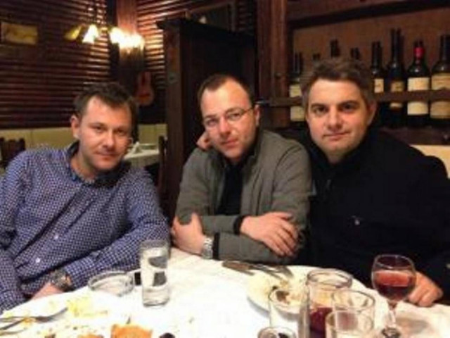 Για... κρασάκι στα Τρίκαλα ο Κωνσταντινόπουλος