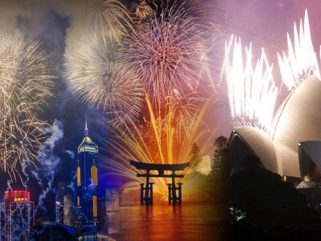 Ο πλανήτης υποδέχεται το 2014  (pics+video)