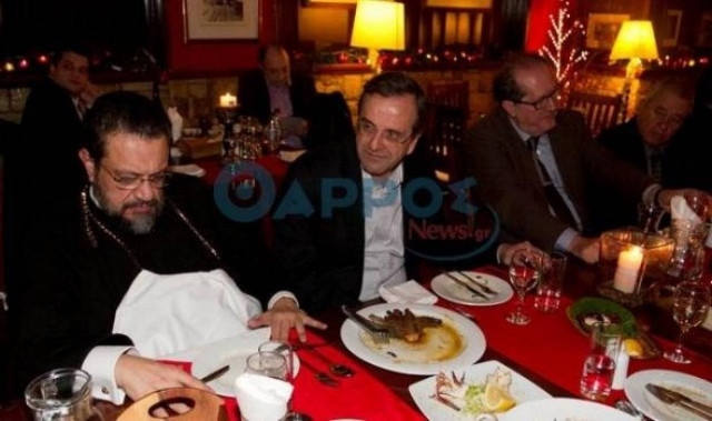 Δείπνο Σαμαρά με τοπικούς παράγοντες της Μεσσηνίας