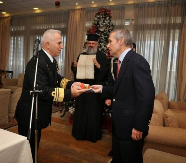 Κοπή της πρωτοχρονιάτικης πίτας του Πολεμικού Ναυτικού