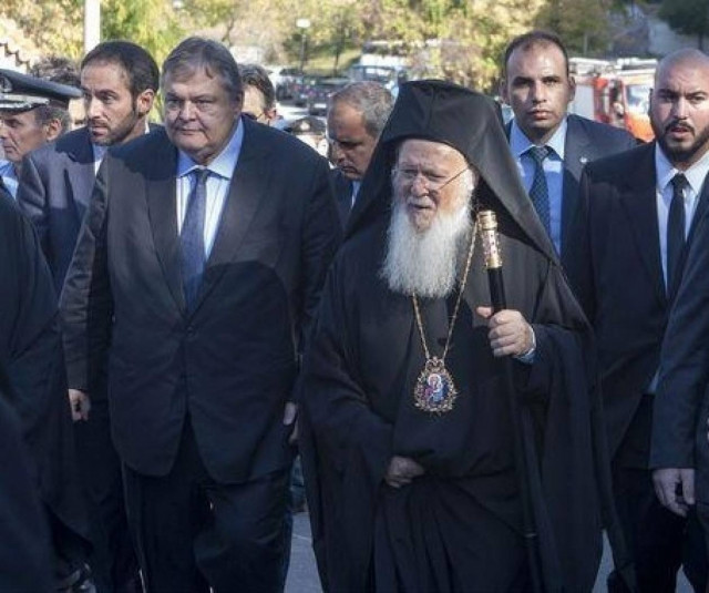 Συνάντηση Ευ. Βενιζέλου με Οικουμενικό Πατριάρχη Βαρθολομαίο